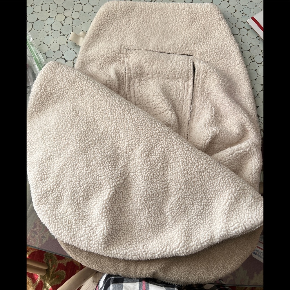 JJ Cole Infant car seat Sherpa cover